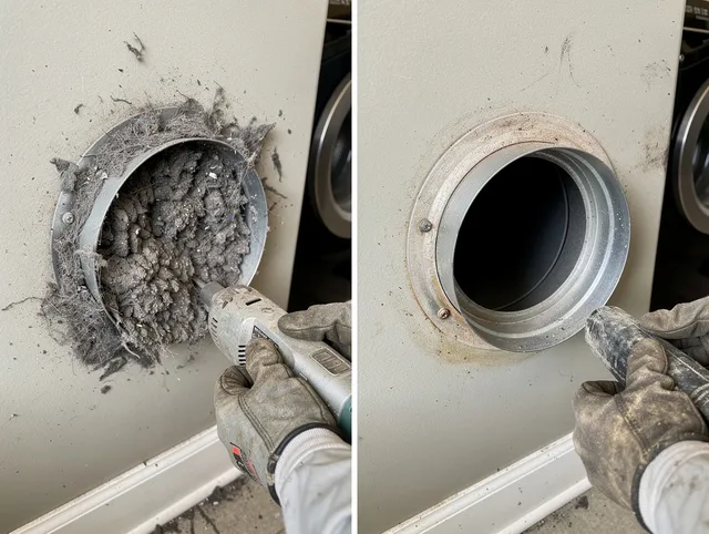 Professional clogged vent cleaning by Norwell Dryer Vent Cleaning in Norwell