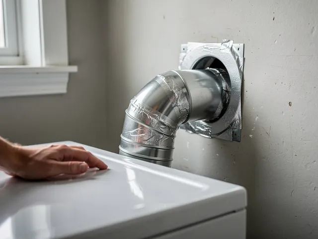 Norwell Dryer Vent Cleaning expert performing professional dryer vent repair and installation in Norwell