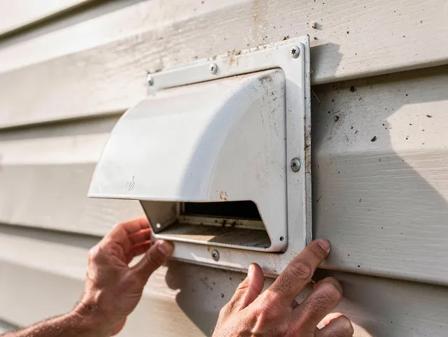 Norwell Dryer Vent Cleaning technician delivering thorough residential dryer vent cleaning service in Norwell